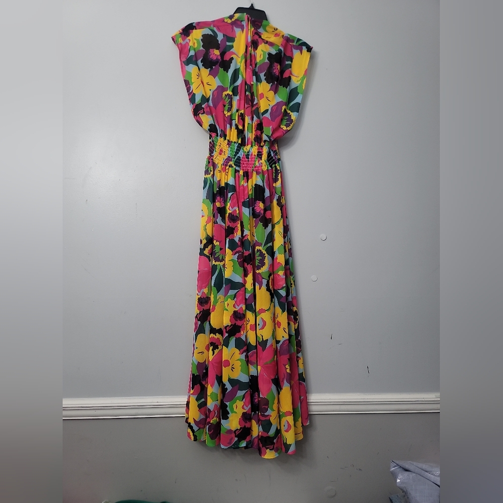 Kate Spade New York Orchid Bloom Maxi Cover  Up Maxi Dress - Picture 7 of 15